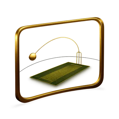 Virtual cricket scoreboard screen icon for 24/7 virtual sports betting