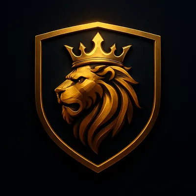 Championship yellow and gold roaring lion shield crest for Chennai T20 fixtures
